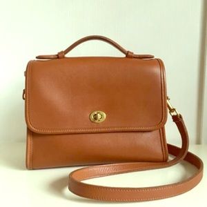 Coach Tan Court Bag Vintage 9870 Women Purse